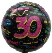 Happy Birthday "30" (ohne Helium) (FUNG D 512)