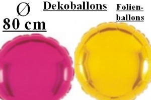 Folienballons Rund 80 cm - Folienballons Rund 80 cm