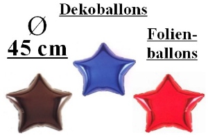 Folienballons Sterne 45 cm - Folienballons Sterne 45 cm