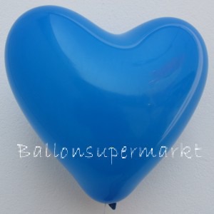 Luftballons Herzen Blau