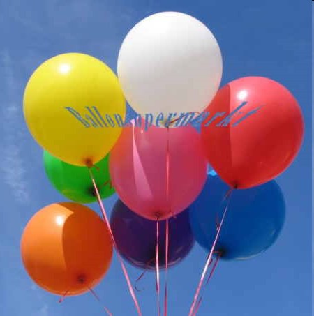 Luftballons, günstig und preiswert! Schöne Farben Luftballons günstig und preiswert - Luftballons günstig und preiswert