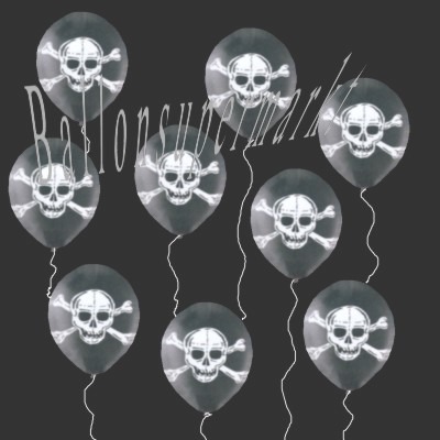 Piratenk�pfe, Luftballons Halloween
