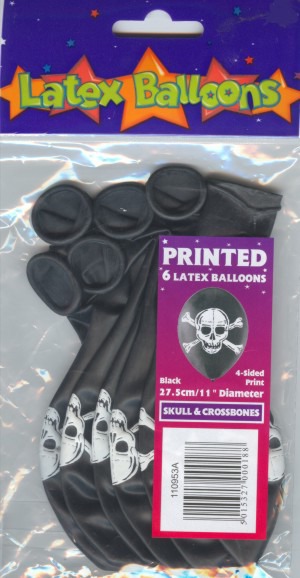 Luftballons Halloween, Piratenk�pfe