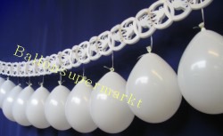 Dekoration Hochzeit Tauben Girlande Luftballons 02