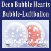 Deco Hearts, Bubble Luftballon (mit Helium) (FHGE-KAE 15610-22)