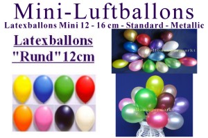 Mini-Luftballons, Deko-Luftballons