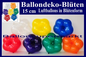 Bl&uuml;ten-Luftballons 15 cm - Bl&uuml;ten-Luftballons 15 cm