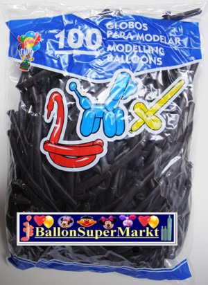 Modellierballons, Luftballons zum Modellieren, neon-lila-100 St�ck