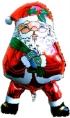 Weihnachtsdekoration, Weihnachtsballons, Weihnachts-Mini Set Nikolaus-Shape "10" (BGS05MD WNikoS01)