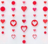 Hanging Glitter Hearts (DAm 678336)