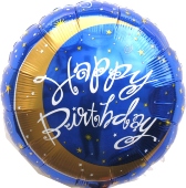 Birthday Moon Luftballon mit Helium-Ballongas (FHGE501)