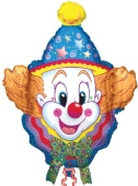 Clown Luftballon ohne Helium, Clownballon (FUNG-Luftballon-Clown-87)