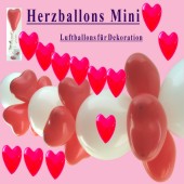 Herzballons Latex 12-14cm 10 Stück (LHDeko12-14-10er)