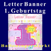 Letter-Banner, Geburtstagsgirlanden zum 1. Kindergeburtstag