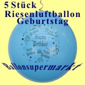 Riesenluftballons-Geburtstag-Happy-Birthday-5 Stück (Riesenballon-Geburtstag-GF-132-AL-5)