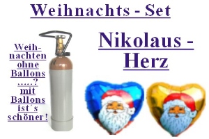 Weihnachts-Set "Nikolaus Herz" - Weihnachts-Set "Nikolaus Herz"