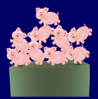 Silvester-Glücksschweinchen - Silvester-Glücksschweinchen