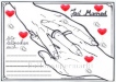Ballonflugkarte zur Hochzeit, Karten f�r Herzluftballons und Luftballons