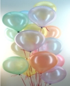 Maxi-Set 11, 100 Luftballons Perlmutt, mit Helium, Farbauswahl (BGS1MX Prlm 01)