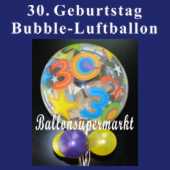 30. Geburtstag, Bubble Luftballon (mit Helium) (FHGE-KAE 30-Geb-Bub)