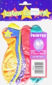 Luftballons, Latexballons Happy 65 Birthday / gemischte Farben (LRAms 990419)