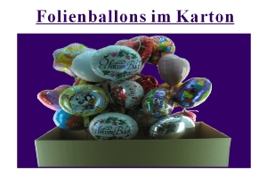 Folienballons im Karton - Folienballons im Karton