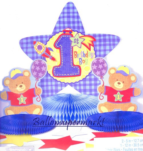 Tischdekoration-zum-1.-Geburtstag-Boy