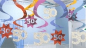 Geburtstag Dekoration Swirls 50 (Am 679059)