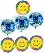 Ballongr&uuml;&szlig;e "Danke mit Smiley" (FHGE MK GrK 04)
