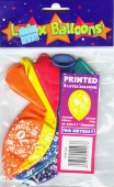 Luftballons, Latexballons Happy 70 Birthday / gemischte Farben (LRAms 110810A)