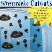 Silvester Dekoration Cutouts (Silvester Deko 03 194321)