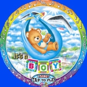 Singender Folienballon, It's a boy, Taufe, inkl. Helium (Singender Ballon, Helium,  09SHB)