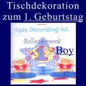 Tischdekoration zum 1. Geburtstag, Junge (Tischdeko-1.-Geburtstag-Boy-241016)