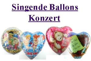 Singende Ballons ohne Helium