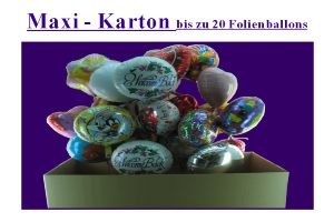 Folienballons, Luftballons aus Folie, Grosser Karton Folienballons, Luftballons aus Folie, Grosser Karton