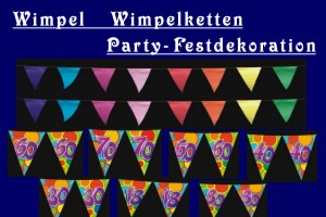 Wimpel-Ketten, Wimpel-Girlanden