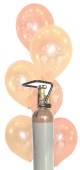 Mini-Set 7, 15 Hochzeitsluftballons, Just Married, 1 Liter Helium (BGS05MN07)