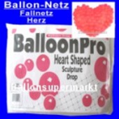 Ballon-Netz-Herz, Fall-Netz für 300 Luftballons (Ballon-Netz-Herz 04/3809)
