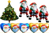 Glückwünsche zu Weihnachten mit Luftballons