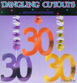 Geburtstag  Dangling Cutouts 30 (GEBU DC 30)
