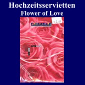 Hochzeitsservietten-Flower of Love (Hochzeitsservietten-Flower-of-Love-25968)