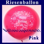 Riesenballon-Geburtstag-Happy-Birthday-Pink-(Helium) (Riesenballon-Geburtstag-Happy-Birthday-GF-132-AH-Pink)