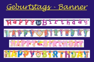 Geburtstag Dekoration, Geburtstagsbanner, Letter-Girlanden Geburtstag Dekoration, Geburtstagsbanner, Letter-Girlanden