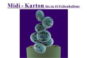 Folienballons, Luftballons aus Folie, Mittlerer Karton Folienballons, Luftballons aus Folie, Mittlerer Karton