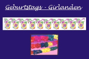 Geburtstagsgirlanden - Geburtstagsgirlanden