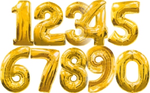 Folienballons Zahlen (heliumgefllt) - Folienballons Zahlen (heliumgefllt)