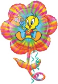 Tweety Blume Luftballon ohne Helium, Tweety Ballon (FUNG-Luftballon-Tweety-93)