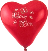 Luftballons "I love You" Herz (LHMM 61041 4 27er)
