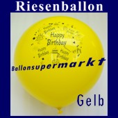 Riesenballon-Geburtstag-Happy-Birthday-Gelb-(Helium) (Riesenballon-Geburtstag-Happy-Birthday-GF-132-AH-Gelb)