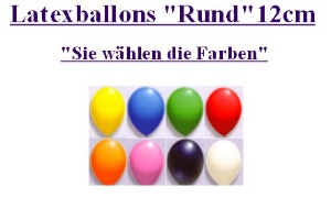 Latexballons 12cm / Single Farben - Latexballons 12cm / Single Farben